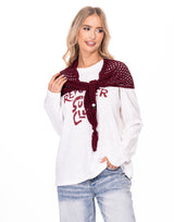 חולצה שילוב מטפחת