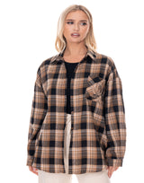 חולצה משובצת כיס