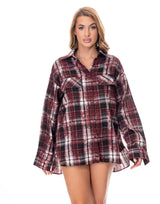 חולצה מכופתרת שיבוץ