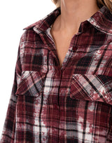 חולצה מכופתרת שיבוץ