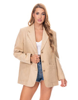 ג׳קט מחויט סוויד