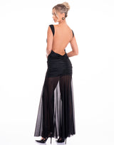 שמלה מקסי גב חשוף