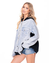 ג'קט ג'ינס שילוב סריג