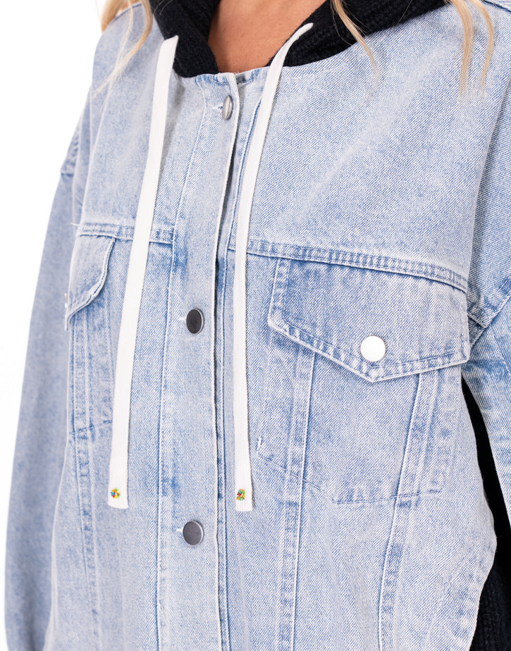 ג'קט ג'ינס שילוב סריג