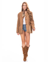 ג׳קט מחויט סוויד