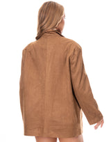 ג׳קט מחויט סוויד