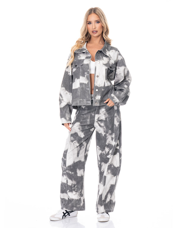 ג'קט ג'ינס הדפס