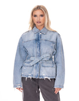 ג׳קט ג׳ינס קשירה