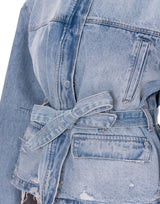 ג׳קט ג׳ינס קשירה