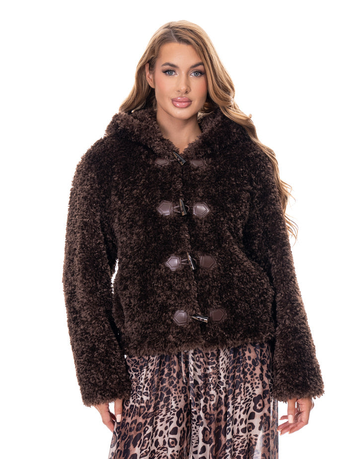 מעיל דמוי פרווה