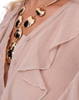 מכופתרת שיפון מלמלה