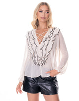 חולצת שיפון מלמלות