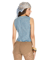 ווסט ג'ינס כפתורי זהב