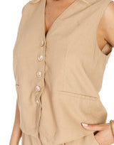 חליפת ווסט פשתן