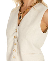 חליפת ווסט פשתן