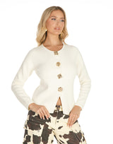 קרדיגן שרוול ארוך כפתורים זהב