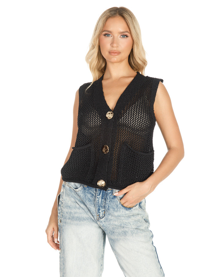 קרדיגן סריג כיסים