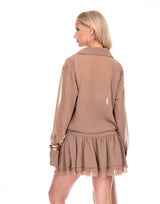 חולצה מכופתרת שיפון