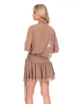 חצאית שיפון קשירה