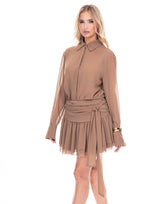 חצאית שיפון קשירה