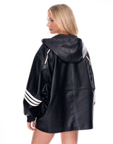 ג'קט דמוי עור פסים