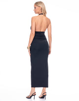 שמלת קולר מקסי אבזם