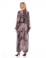 מכנס שיפון מנומר