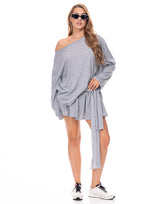 חליפת חצאית קשירה