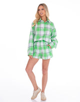 חליפה שורט משבצעות