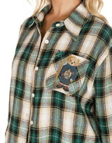 חולצה משובצת דובי