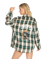 חולצה משובצת דובי