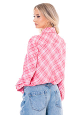 מכופתרת משבצות שילוב עניבה