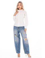 חולצה דמוי מחוך קשירות בגב